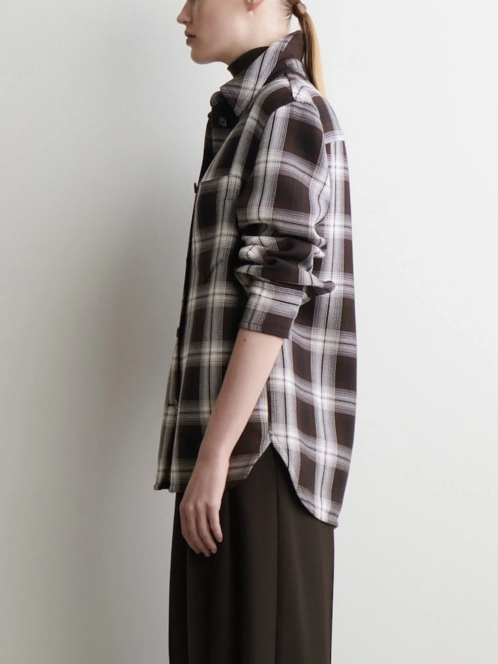 COS Checked Overshirt Size 12 US Large New